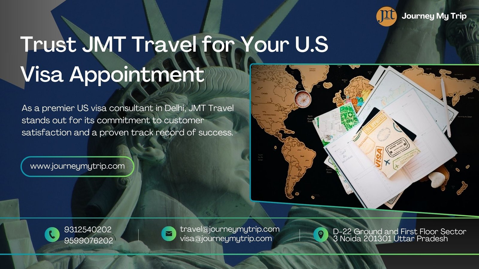 U.S visa appointment Delhi By JMT Travel